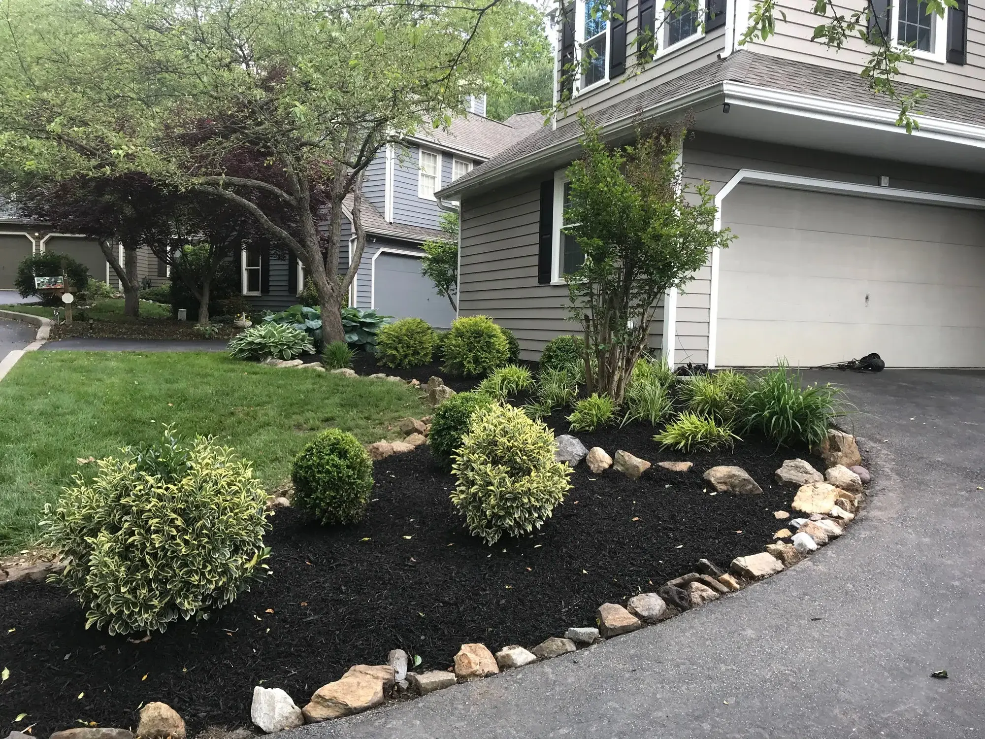 Drip irrigation with grass